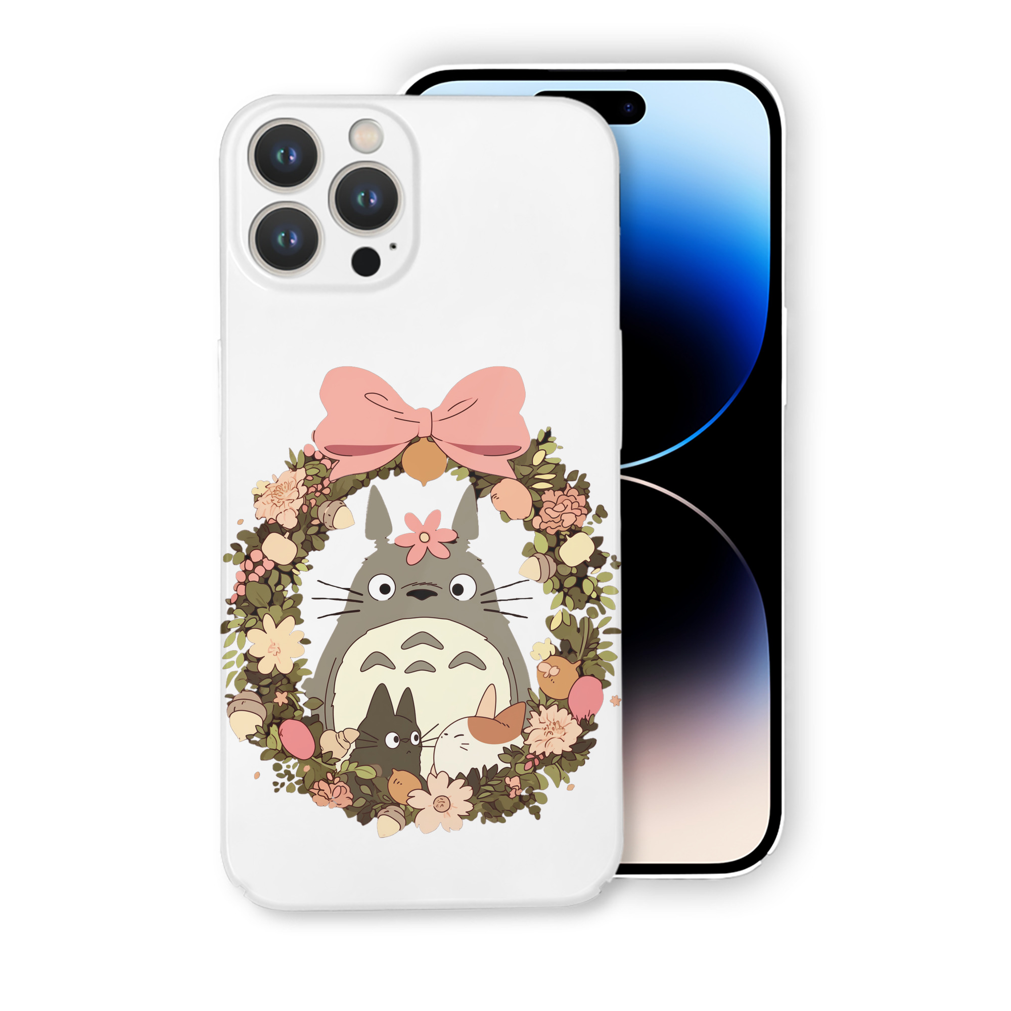（画像用） となりのトトロ 草壁メイ 草壁サツキ My Neighbor Totoro Satsuki Kusakabe Mei Kusakabe 【iPhone 14シリーズ対応】ハードケース